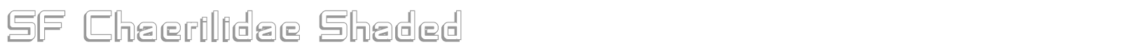 SF Chaerilidae font preview